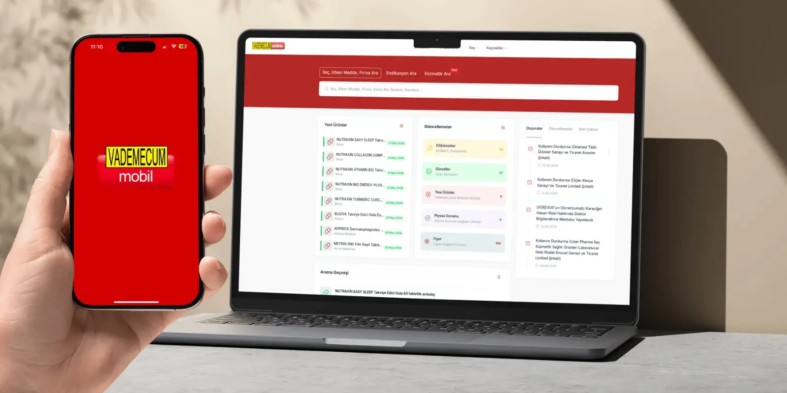 Vademecum Online ve Mobil ile İlaç Bilgilerine Her Yerden Erişim - Kapak Görseli