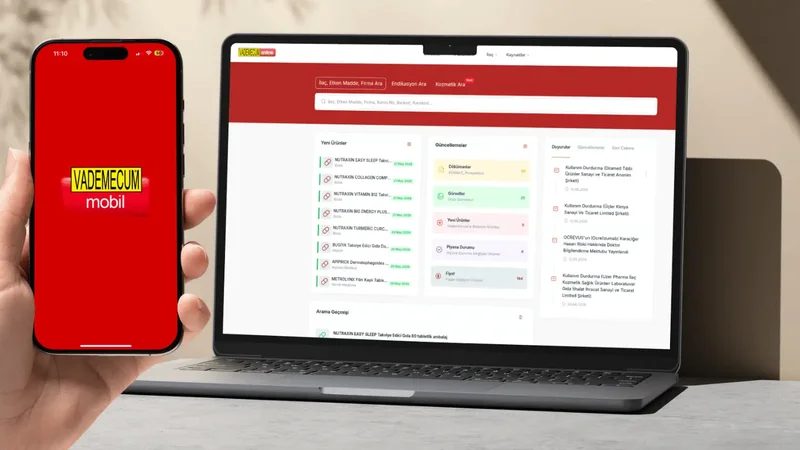 Vademecum Online ve Mobil ile İlaç Bilgilerine Her Yerden Erişim