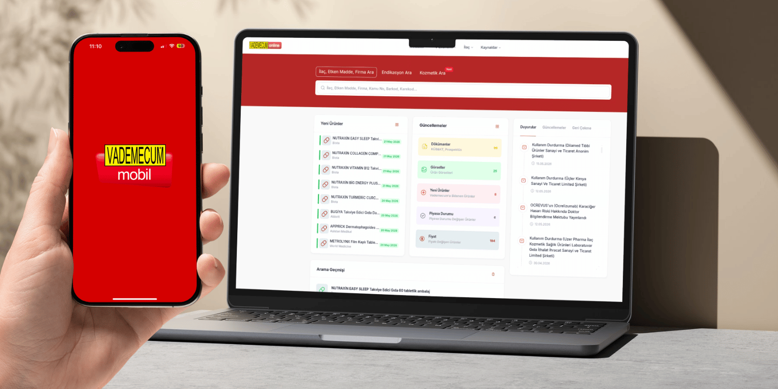 Vademecum Online ve Mobil ile İlaç Bilgilerine Her Yerden Erişim - Kapak Görseli